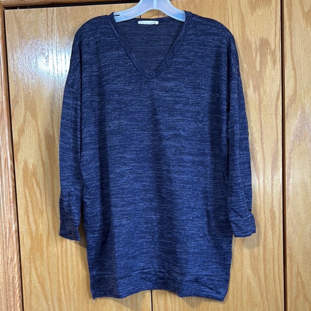 Blue V-Neck Sweater